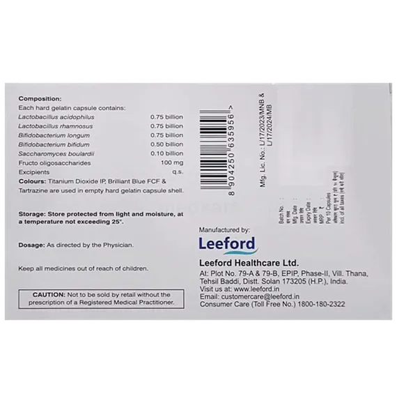 lee biotic capsule 10's